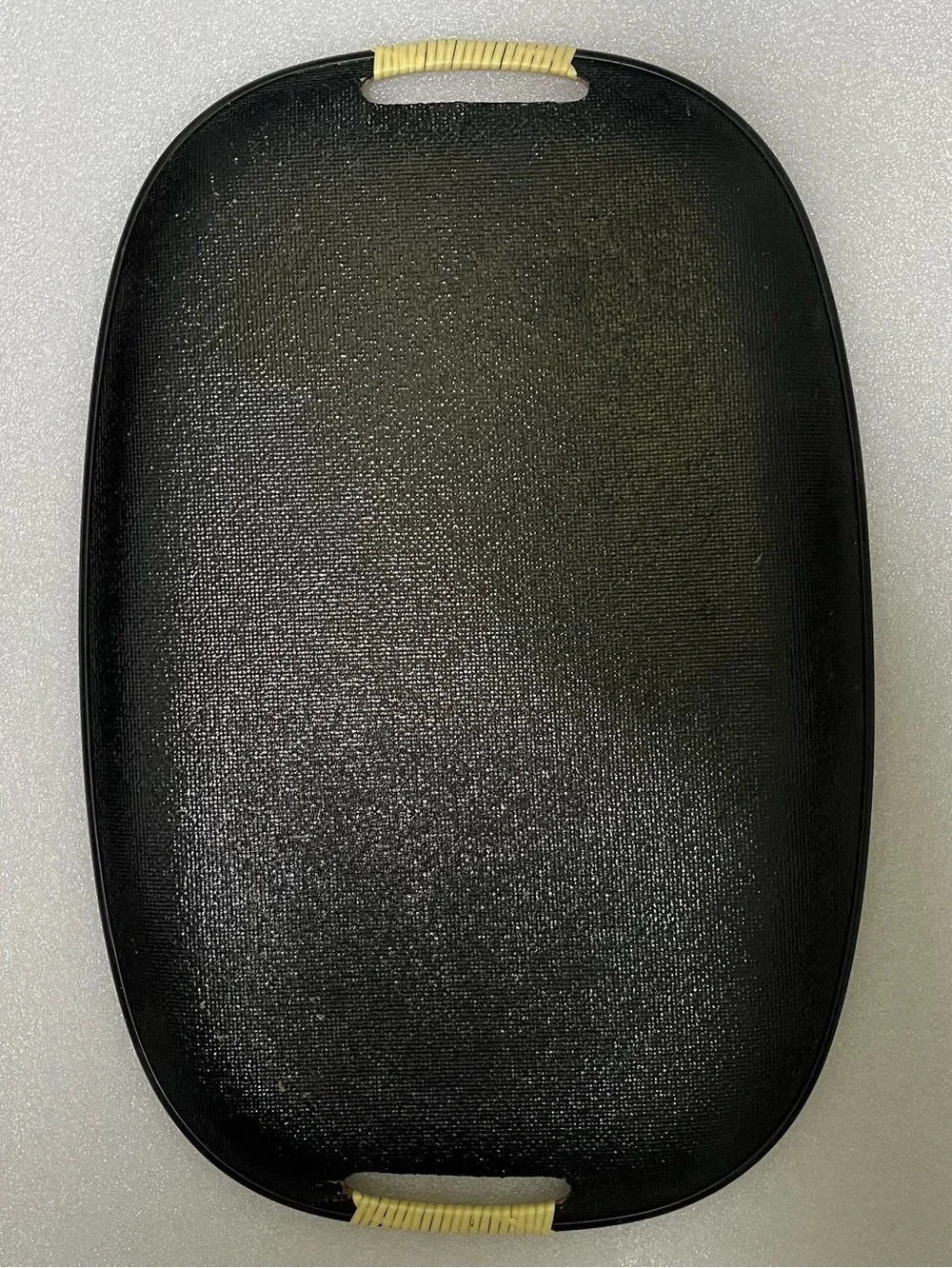 Vintage faux wood Mid Century Modern Lacquerware oval serving Tray